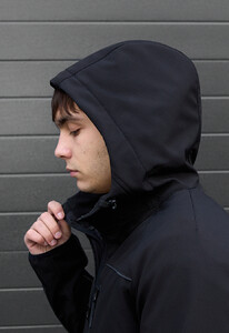 Фото - Базова чоловіча куртка soft shell Staff oki black reflective - Men box