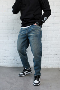 Фото - Базові чоловічі мом джинси Staff 19 navy mom - Men box