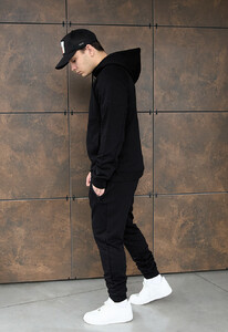 Фото - Чорний спортивний костюм для чоловіків Staff sh zip black - Men box