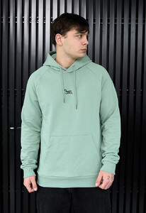 Фото - Унісекс худі м'ятного кольору Staff mint logo reglan - Men box