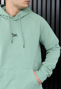 Фото - Унісекс худі м'ятного кольору Staff mint logo reglan - Men box