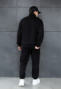 Фото - Спортивный оверсайз костюм Staff pa zip black oversize - Men box