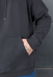 Фото - Худі темно-сірого кольору Staff dark gray oversize - Men box