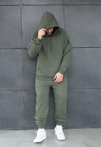 Фото - Спортивный костюм оливкового цвета Staff es olive oversize - Men box