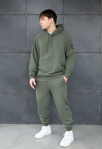 Фото - Спортивный костюм оливкового цвета Staff es olive oversize - Men box