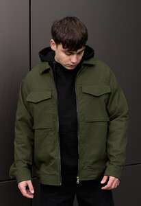 Фото - Однотонна куртка для чоловіків Staff zumi khaki - Men box