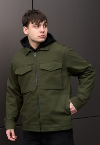 Фото - Однотонна куртка для чоловіків Staff zumi khaki - Men box