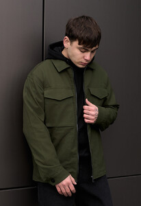 Фото - Однотонна куртка для чоловіків Staff zumi khaki - Men box
