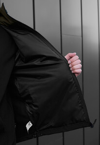 Фото - Двоколірна куртка soft shell Staff nexu dark khaki & black logo - Men box