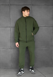 Фото - Базовый спортивный костюм Staff pa zip khaki oversize - Men box