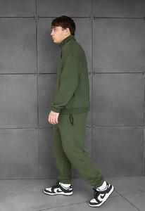 Фото - Базовый спортивный костюм Staff pa zip khaki oversize - Men box