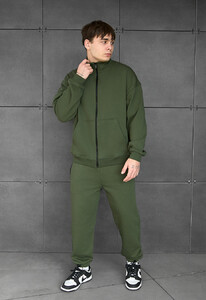 Фото - Базовый спортивный костюм Staff pa zip khaki oversize - Men box