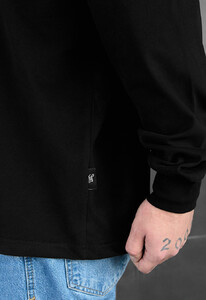 Фото - Однотонный оверсайз лонгслив Staff black oversize - Men box