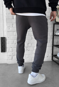 Фото - Однотонні сірі спортивки Staff wol gray - Men box