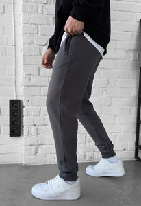 Фото - Однотонні сірі спортивки Staff wol gray - Men box