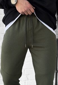 Фото - Базовые мужские спортивные штаны Staff wol khaki - Men box