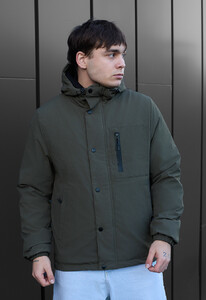 Фото - Однотонна куртка для чоловіків Staff cam dark khaki - Men box