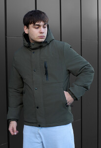 Фото - Однотонна куртка для чоловіків Staff cam dark khaki - Men box