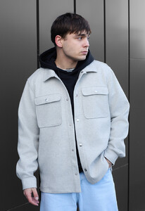 Фото - Куртка-сорочка для чоловіків від Staff light gray - Men box