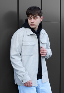 Фото - Куртка-сорочка для чоловіків від Staff light gray - Men box