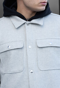 Фото - Куртка-сорочка для чоловіків від Staff light gray - Men box
