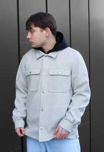 Фото - Куртка-сорочка для чоловіків від Staff light gray - Men box