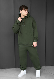 Фото - Мужской оверсайз костюм Staff sei logo khaki oversize - Men box