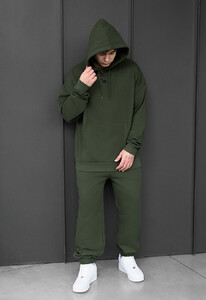Фото - Мужской оверсайз костюм Staff sei logo khaki oversize - Men box
