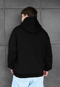 Фото - Оверсайз худі для чоловіків Staff button black oversize - Men box