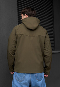 Фото - Демісезонна куртка soft shell Staff nexu dark khaki logo - Men box