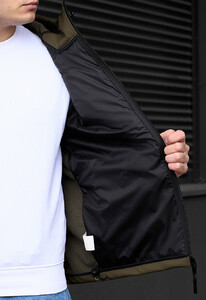 Фото - Демісезонна куртка soft shell Staff nexu dark khaki logo - Men box