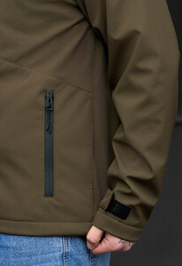 Фото - Демісезонна куртка soft shell Staff nexu dark khaki logo - Men box