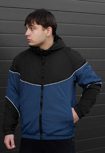Фото - Демісезонна вітровка для чоловіків Staff mod black & navy - Men box