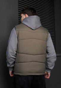 Фото - Чоловічий демісезонний жилет Staff jova dark khaki logo - Men box