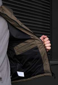 Фото - Чоловічий демісезонний жилет Staff jova dark khaki logo - Men box