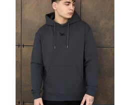 Фото - Базове худі темно-сірого кольору Staff dark gray logo - Men box