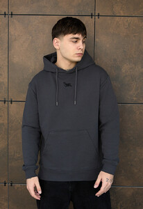 Фото - Базове худі темно-сірого кольору Staff dark gray logo - Men box