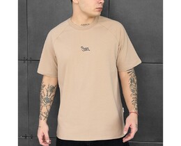 Фото - Базова футболка у бежевому кольорі Staff beige logo - Men box