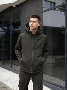 Фото - Демісезонна однотонна куртка від бренду Pobedov Shadow V2 - Men box