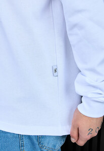 Фото - Базовый белый лонгслив Staff white oversize - Men box