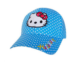 Фото - Крутые кепки для девочек Hello Kitty голубого цвета - Men box