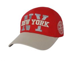 Фото - Детская бейсболка Sport Line красная с логотипом New York - Men box