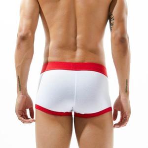 Фото - Боксеры Seobean с красной окантовкой. Цвет: белый - Men box