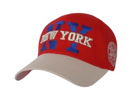 Фото - Детская кепка бренда Sport Line красная с лого New York - Men box