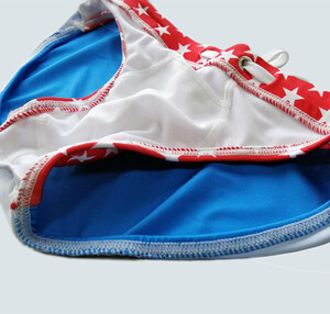Фото - Плавки Sport Line червоно-сині в зірки з ефектом пуш-ап - Men box