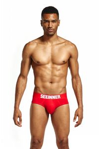 Фото - Чоловіча білизна червоного кольору Seeinner труси бріфи - Men box