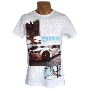 Фото - Футболка от Sport Line белая с надписью Beverly Hills - Men box