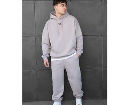 Фото - Молодежый спортивный костюм Staff sei logo gray powder oversize - Men box