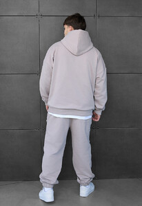 Фото - Молодежый спортивный костюм Staff sei logo gray powder oversize - Men box