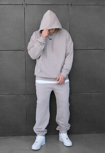 Фото - Молодежый спортивный костюм Staff sei logo gray powder oversize - Men box
